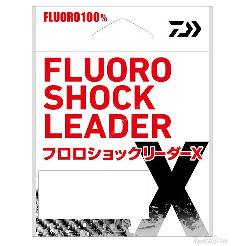 Лидер флюорокарбоновый Daiwa Fluoro Shock Leader X #8 (20м, 30lb, 0.47мм) #Natural