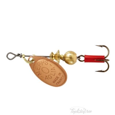 Блесна вращающаяся Mepps "Aglia CU" №0 (2,5г) на подложке 1 шт.