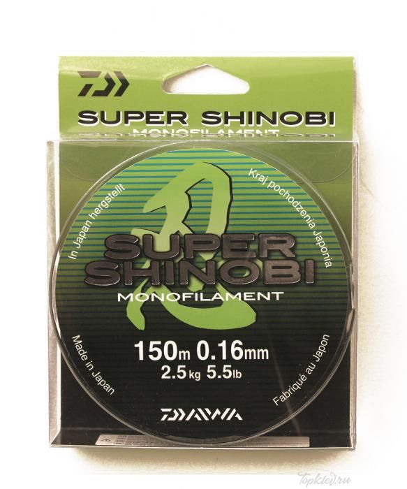 Леска Daiwa "Super Shinobi" 0,16мм 150м (светло-зеленая)