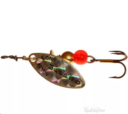 Блесна вращающаяся Mepps "Longue Rainbo CU" №1 (4,5г) на подложке 1 шт.