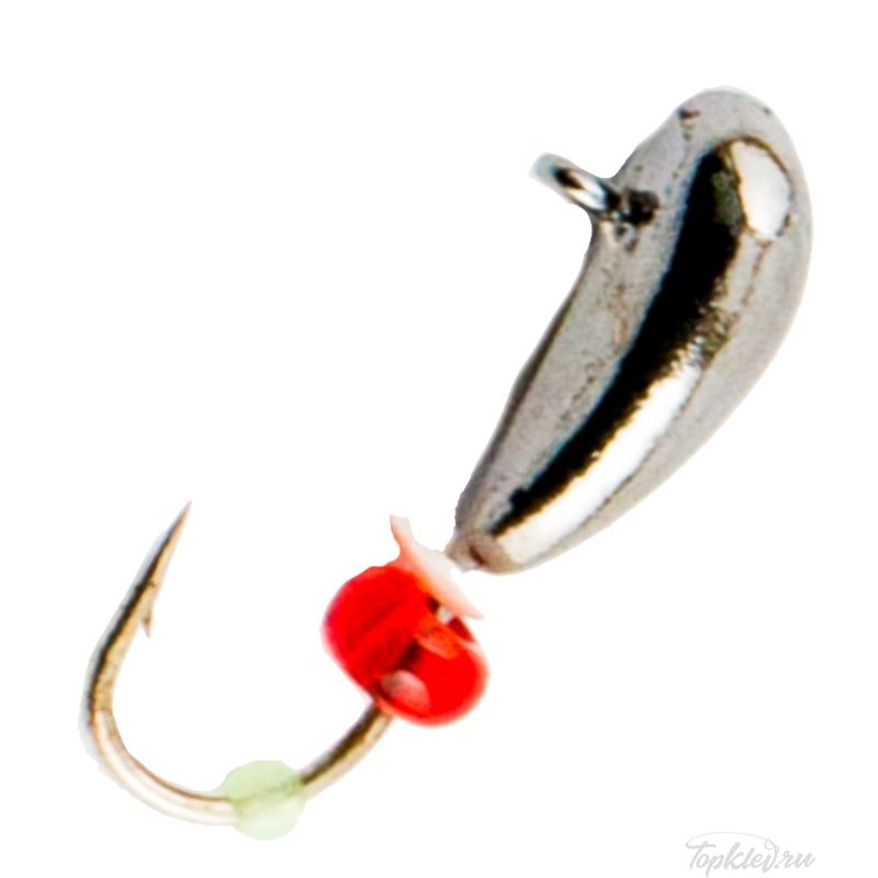Мормышка вольфрамовая Dixxon DS Fishing Чесночинка с ушком d5,0, черный никель (5 шт)