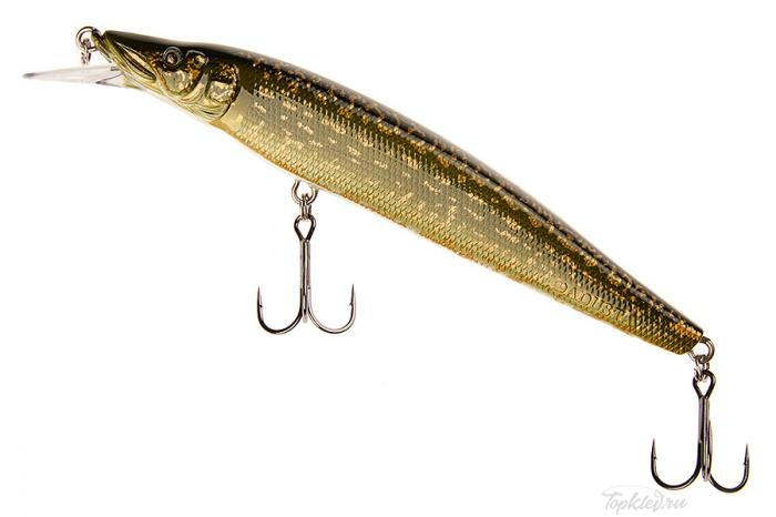 Воблер Adusta Jerk Spiker 130SP 19гр #029 Grass Pike