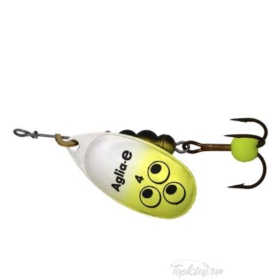 Блесна вращающаяся Mepps "Aglia E" №4 Chartreuse Bright на подложке 1 шт.