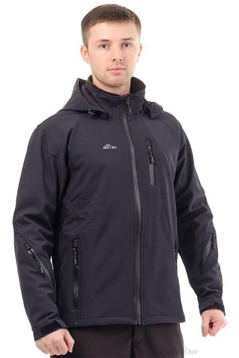 Куртка Novatex "Лиман" (софт-шелл, синий) GRAYLING р-р 52-54 рост 182-188