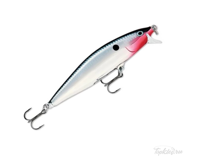 Воблер Rapala Flat Rap 08 /CH /плавающий/ 0,9-1,8м, 8см, 7гр Воблер Rapala Flat Rap 08 /CH /плавающий/ 0,9-1,8м, 8см, 7гр