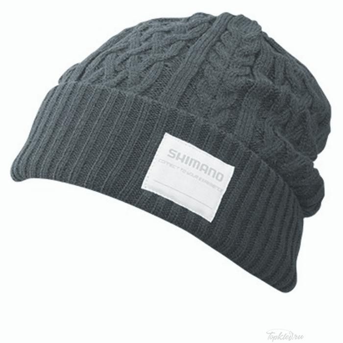 Шапка Shimano Knit Watch Серая Regular Size CA-084Q