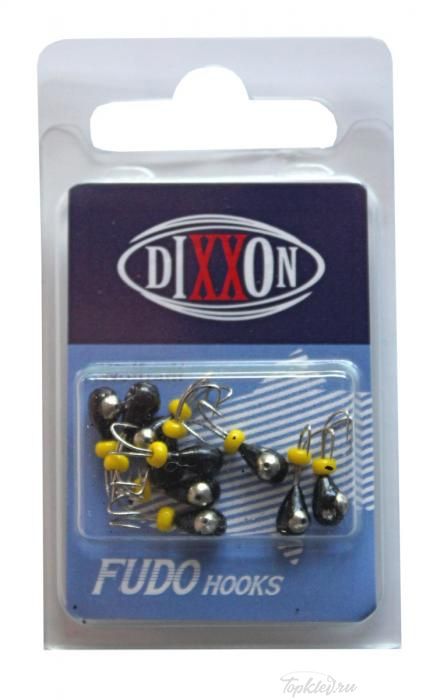 Мормышка вольфрамовая Dixxon-Rus Капля с отверстием (коза) с коронкой с бисером d3,5, никель, 0,65г (10шт)
