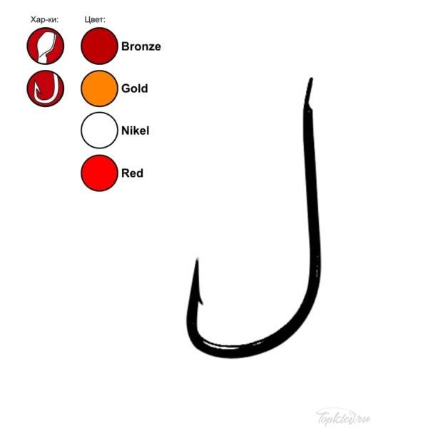 Крючок Gamakatsu LS-1010B (BROWN) №12 (25 шт.)