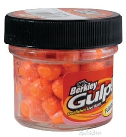 Приманка съедобная икра Berkley Gulp Salmon EGGS (40шт) 0,5oz FLUORECENT Orange