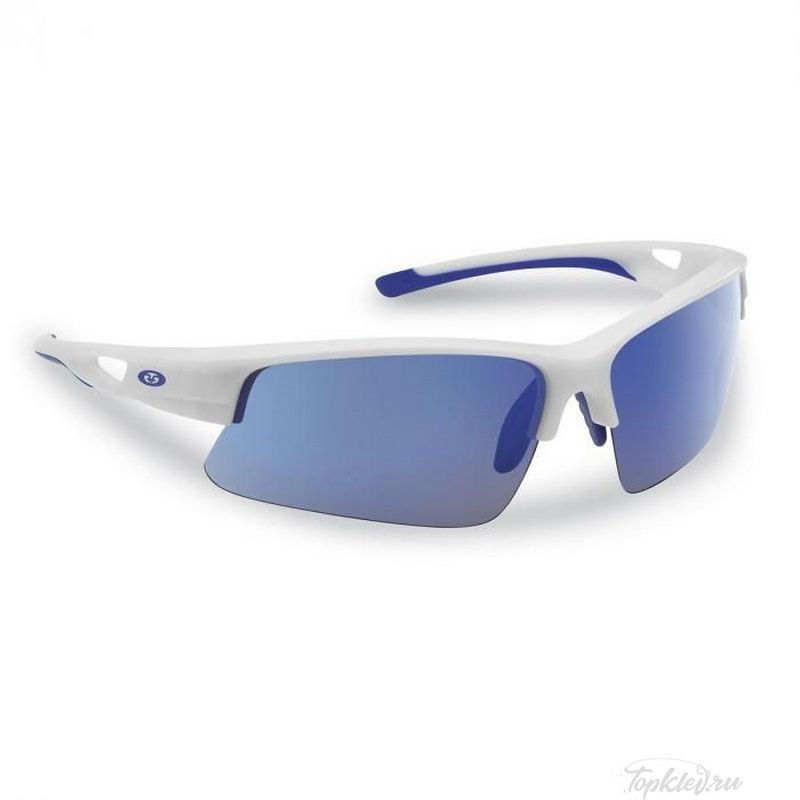 Очки Flying Fisherman 7871WSB Moray, Matte White, Smoke/Blue Mirror