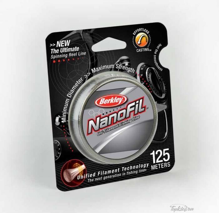 Шнур плетеный Berkley NanoFil Clear 125m 0.06mm