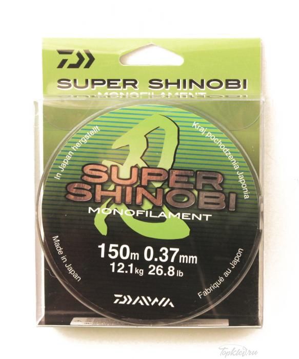 Леска Daiwa "Super Shinobi" 0,37мм 150м (светло-зеленая)