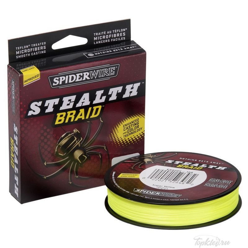 Шнур плетеный Spiderwire Stealth Yellow 137m 0,10mm 6.2kg