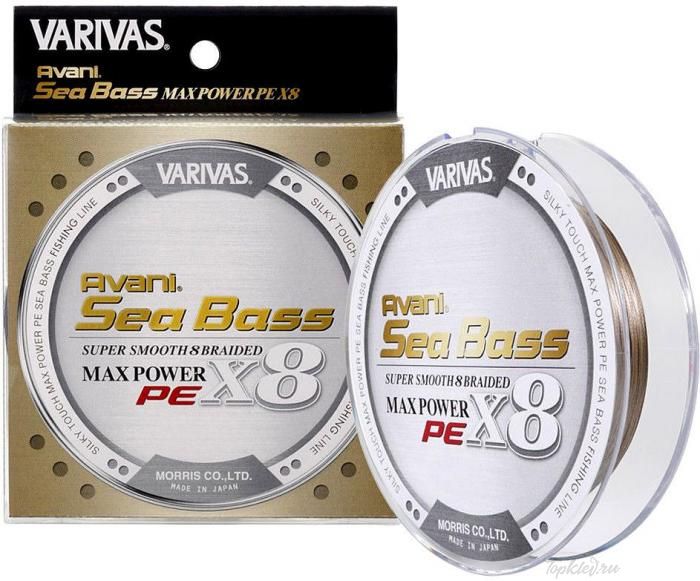 Шнур плетёный Varivas PE 8 Avani Sea Bass MAX PE X8 Gold 150m #1.5 28,6 LB 13кг Шнур плетёный Varivas PE 8 Avani Sea Bass MAX PE X8 Gold 150m #1.5 28,6 LB 13кг