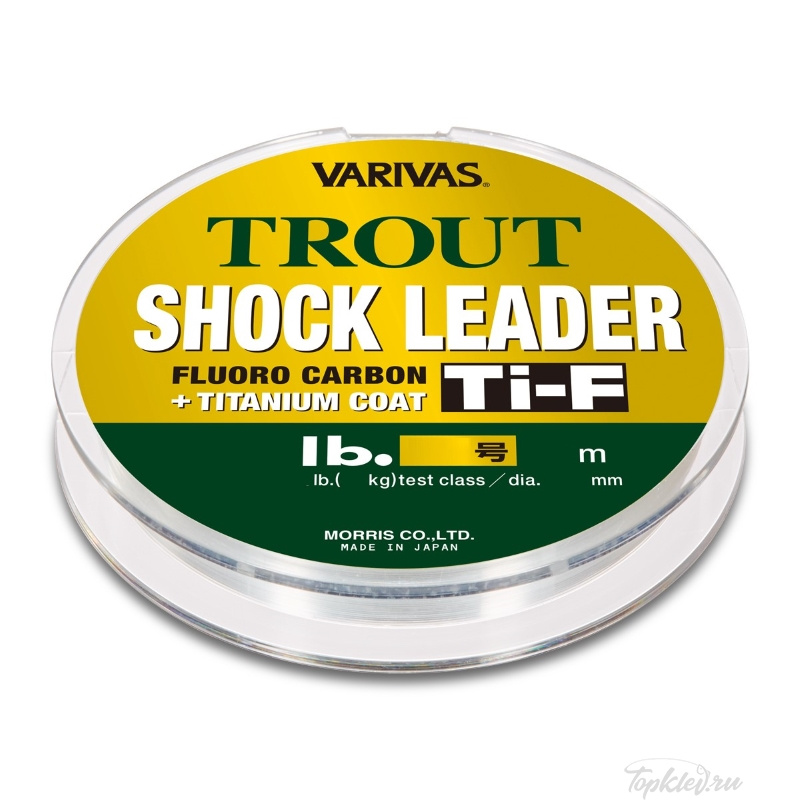 Лидер флюорокарбон Varivas Trout Shock Leader Ti-F 30m 2.5lb (＃0.5) 0.117mm
