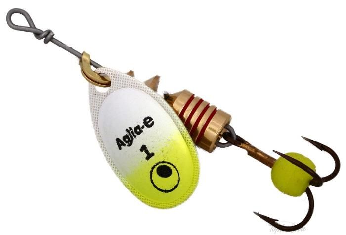Блесна вращающаяся Mepps "Aglia E" №1 Chartreuse Bright на подложке 1 шт.