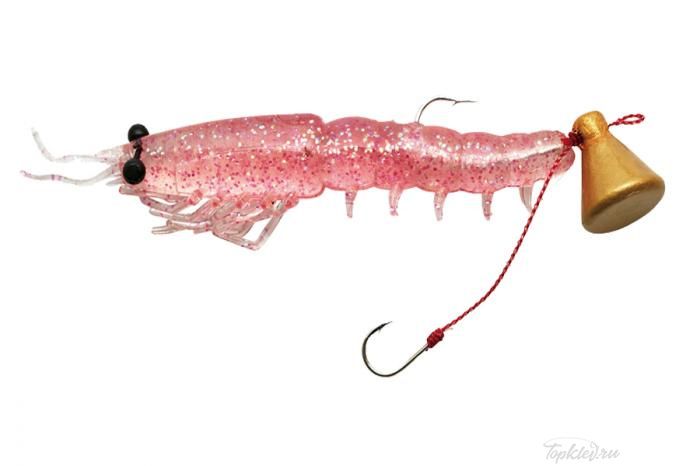 Приманка Nikko Saruebi Shrimp 100мм #6 #Pink Glitter
