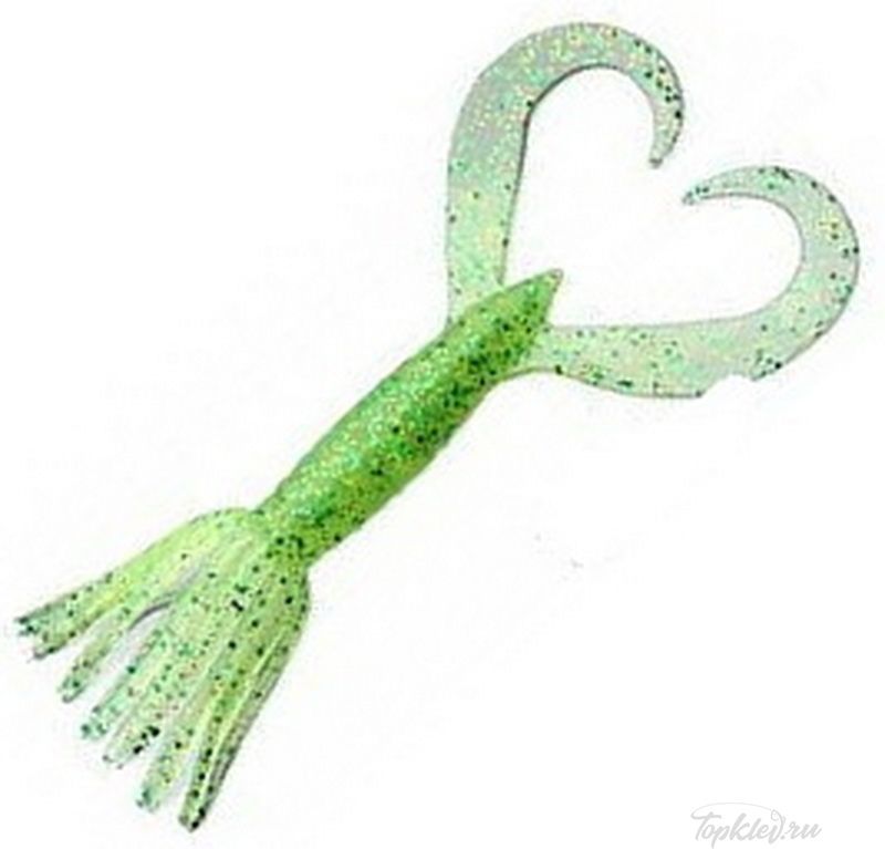 Приманка силиконовая Keitech Little Spider 3.5" #424 Lime Chartreuse