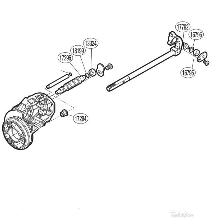 Запасная часть для катушки Shimano Oscillation Set набор для бесконечного винта (PK0415)