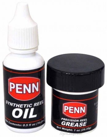 Смазка для катушек густая и жидкая Penn Pack OIL&Grease