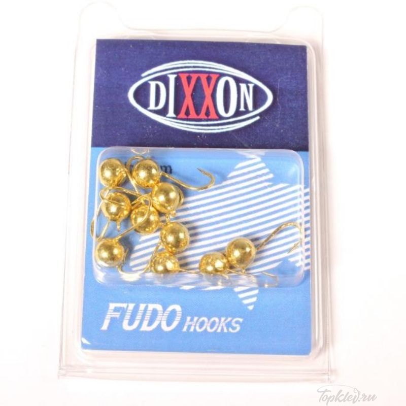 Мормышка вольфрамовая Dixxon-Rus Шар с ушком d10,0, золото (5 шт)