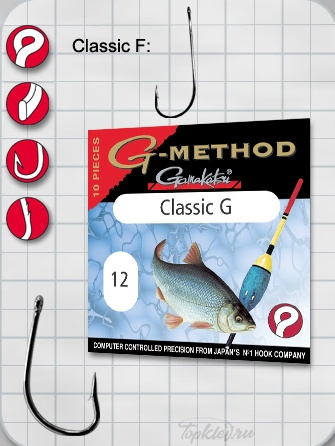 Крючок Gamakatsu Method Allround Classic G №16 (10шт.)
