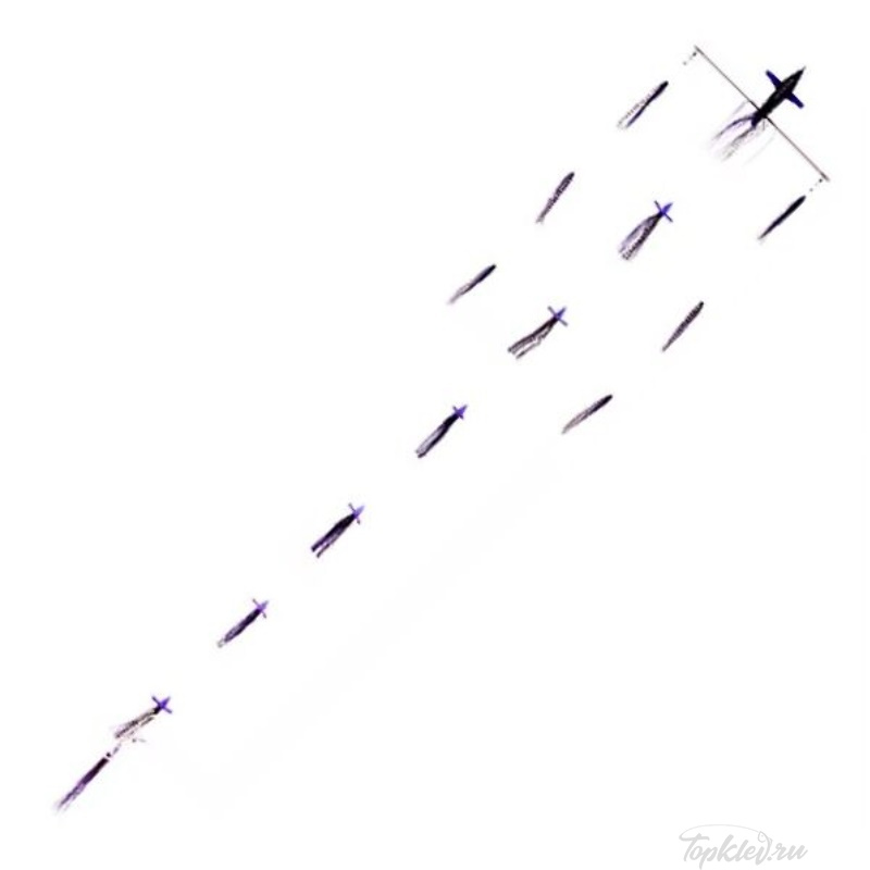 Оснастка Higashi 18 Flock fish 6 Squid 420гр #Purple/Black