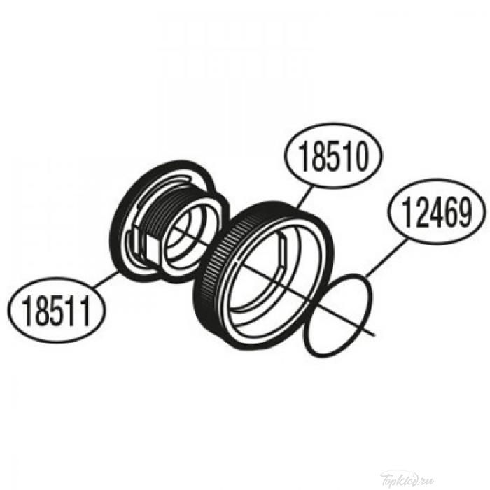 Запасная часть для катушки Shimano Handle Screw Cap Holder Кольцо заглушки корпуса (RD18510)