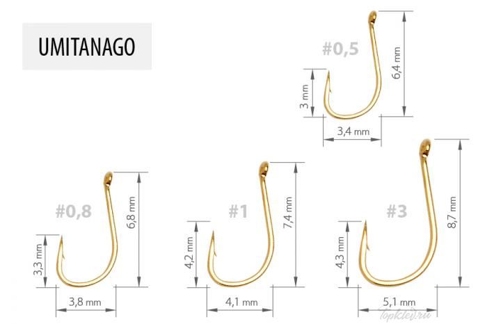 Крючок Higashi Umitanago ringed #0,5 Red Крючок Higashi Umitanago ringed #0,5 Red