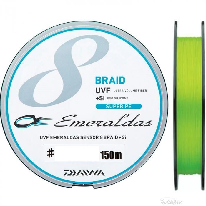 Шнур плетеный PE DAIWA - UVF EMERALDAS X8 #0.5 150m