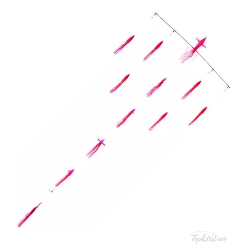 Оснастка Higashi 36 Flock fish 9 Squid 660гр #Pink Tiger
