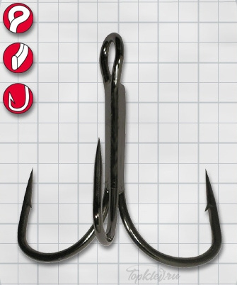 Крючок Gamakatsu Treble 21NS EWG №8 (5шт.)