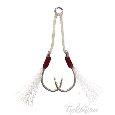 Крючок VMC Assist 6139 TI (олово) №1/0 (3 пары)