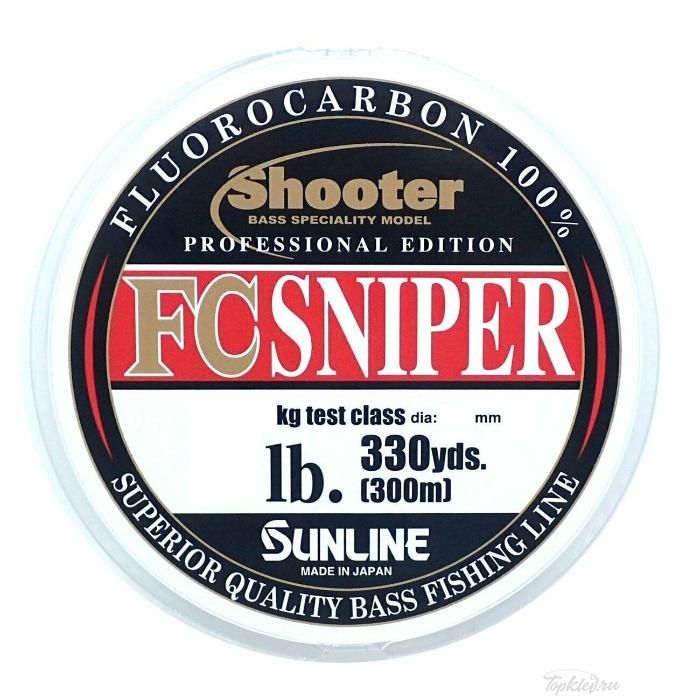 Флюорокарбон Sunline FC SNIPER SHOOTER 300M 16LB 0.350mm