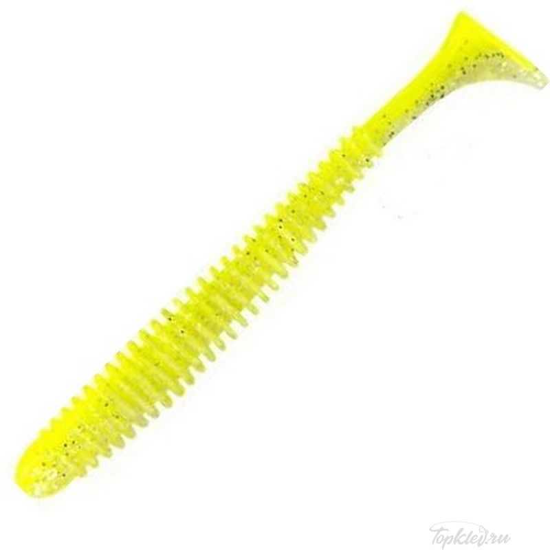 Приманка мягкая Allvega "Skinny Tail" 7,5см 2,5г (7шт.) цвет lemon back silver flake