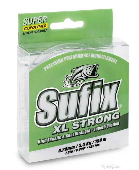 Леска Sufix XL Strong прозрачная 100м 0.16мм 2,2кг (10 шт)