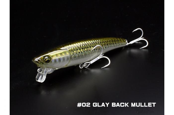 Воблер Little Jack Borabress 80mm #02 glay back mullet