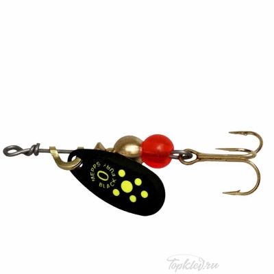 Блесна вращающаяся Mepps "Black Fury CHART NR" №0 (2,5г) на подложке 1 шт.