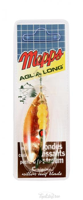 Блесна вращающаяся Mepps "Aglia Longue CU" блистер №4 (17г)