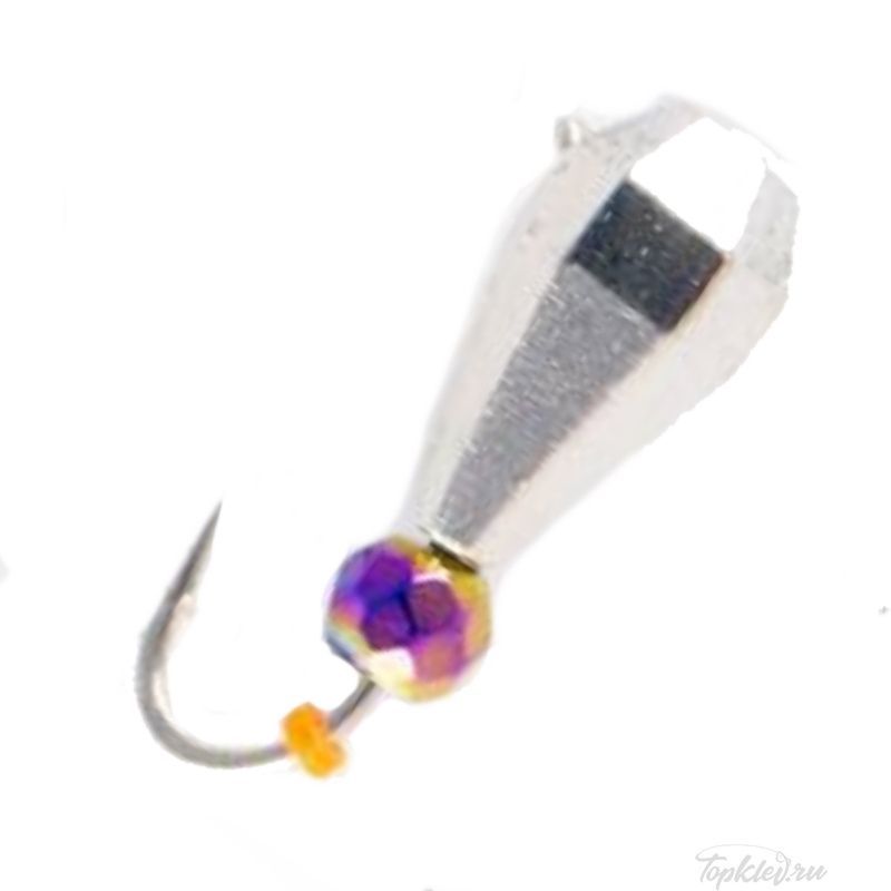 Мормышка вольфрамовая Dixxon DS Fishing Капля с большими гранями с ушком d6,0, никель (5 шт)