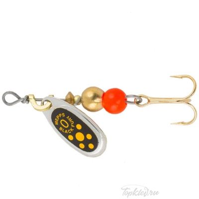 Блесна вращающаяся Mepps "Black Fury JAUNE AG" №0 24 шт.