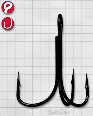 Крючок Gamakatsu Treble 17 №10 (10шт.)