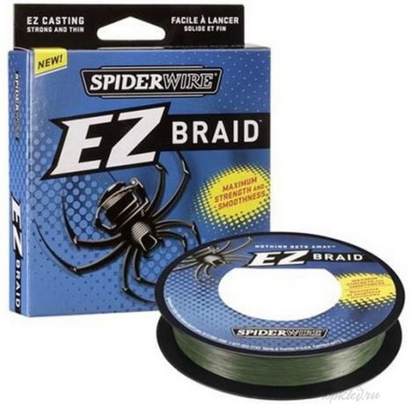 Шнур плетеный Spiderwire EZ Braid Green 270m 0,25mm 15.3kg