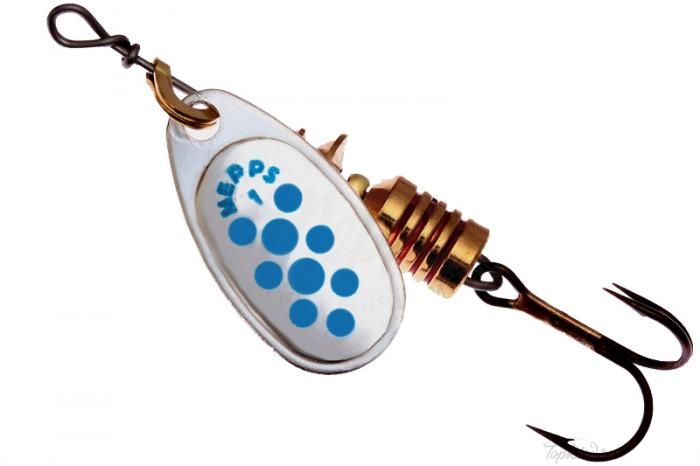 Блесна вращающаяся Mepps "Comet PTS Bleus AG" №0 (2г) на подложке 1 шт.