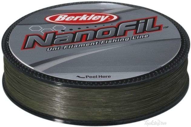 Шнур плетеный Berkley NanoFil Lo-Vis Green 125m 0.20_ 0.1928mm 12.649kg