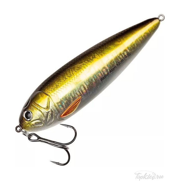 Блесна колеблющаяся Abu Garcia Beast Rattlin Atom 12cm Golden Roach