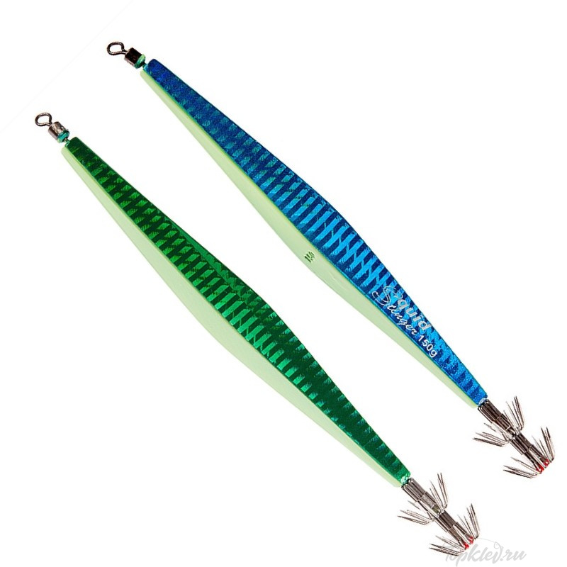Кальмарница Asari Squid Stinger 150гр #Lumo Glow Silver Blue Silver Green Кальмарница Asari Squid Stinger 150гр #Lumo Glow Silver Blue Silver Green