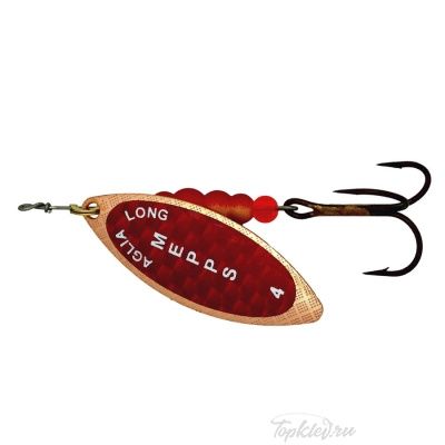 Блесна вращающаяся Mepps "Longue Redbo CU" блистер №4