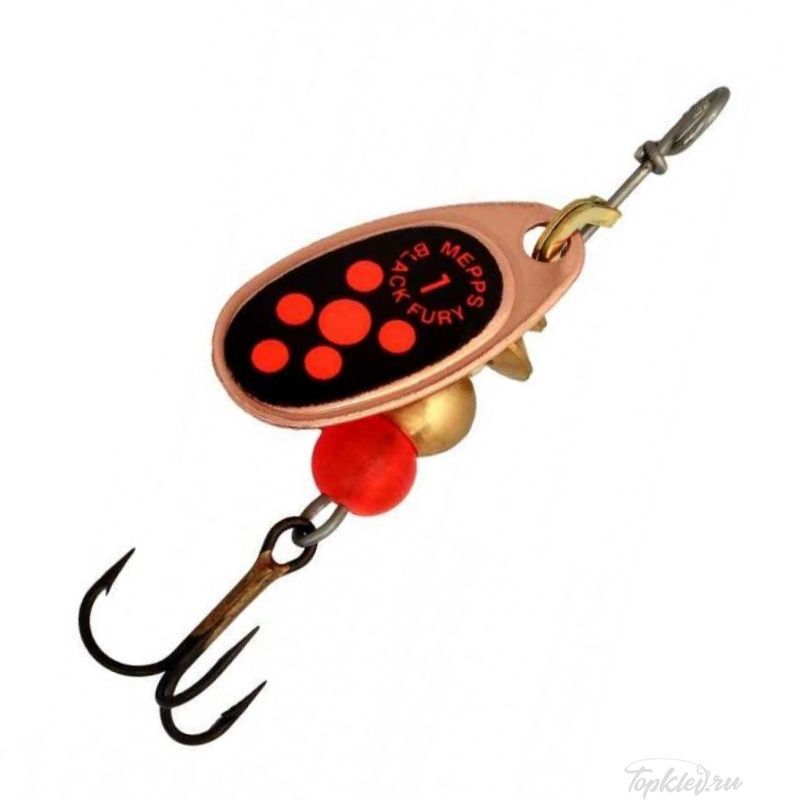 Блесна вращающаяся Mepps Black Fury 1, Copper/Orange ( уп.5шт.)