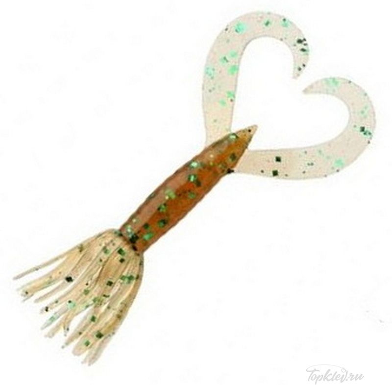 Приманка силиконовая Keitech Little Spider 3" EA#02 Peach Green FLK